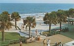 View of the beach from the upper deck