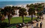 View of the beach from the upper deck