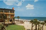 View of the beach from the upper deck